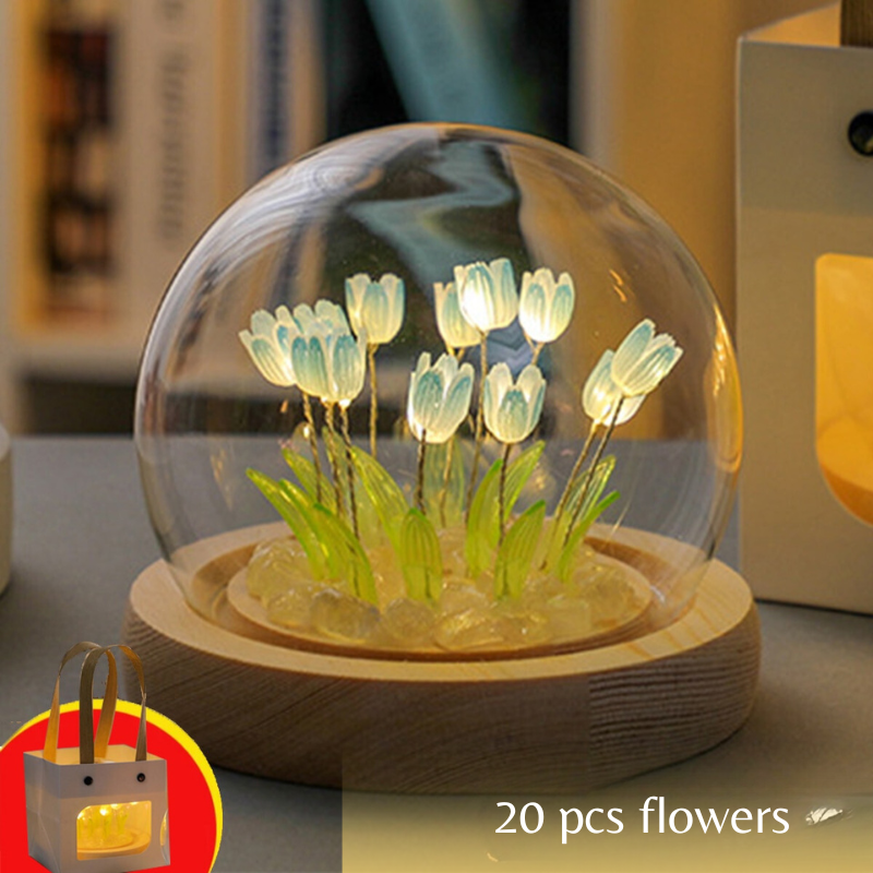 DIY tulp lamp om te monteren – Zachte bloemlicht