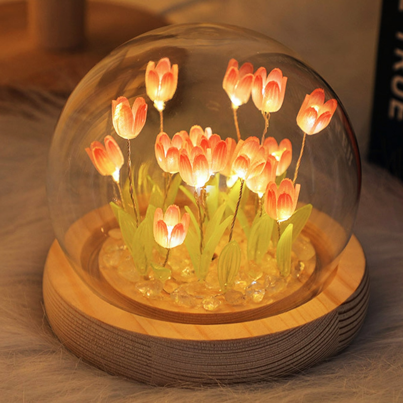DIY tulpanlampa – Mjuk blommig belysning