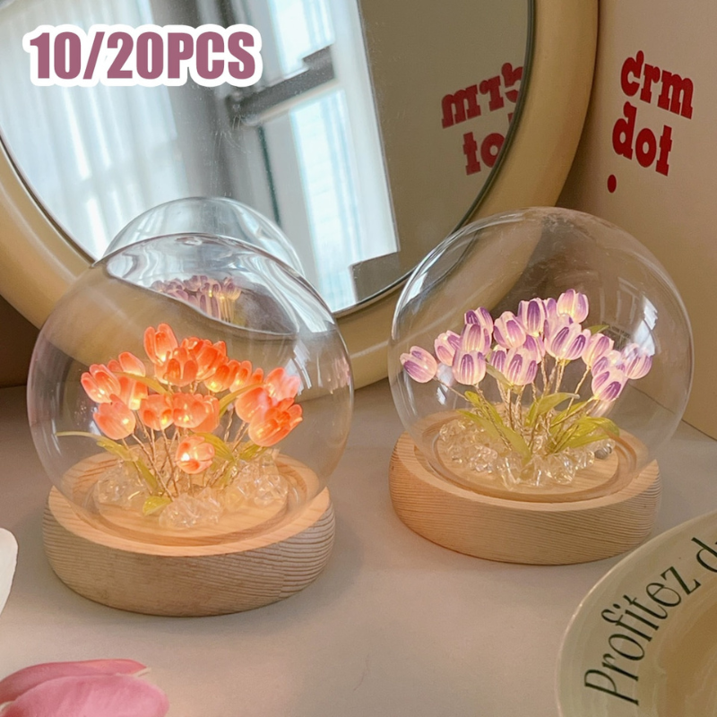 DIY tulpanlampa – Mjuk blommig belysning