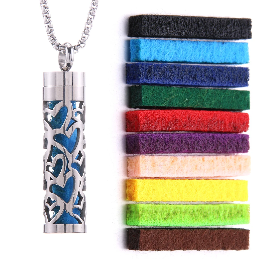 Collier diffuseur d’arômes avec pads interchangeables