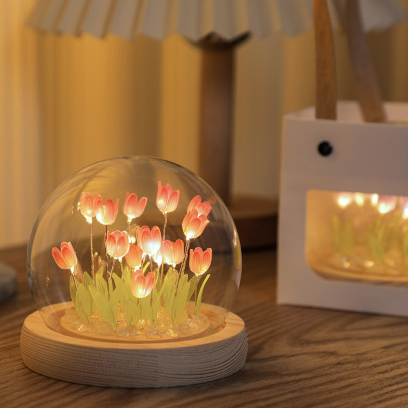 DIY tulpanlampa – Mjuk blommig belysning