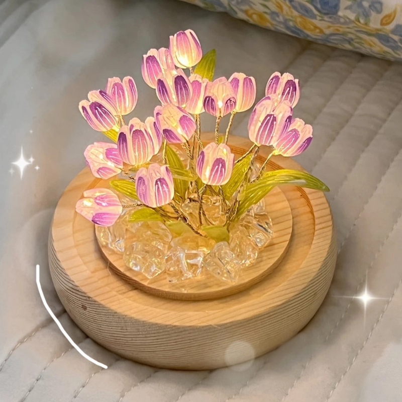 DIY tulpanlampa – Mjuk blommig belysning