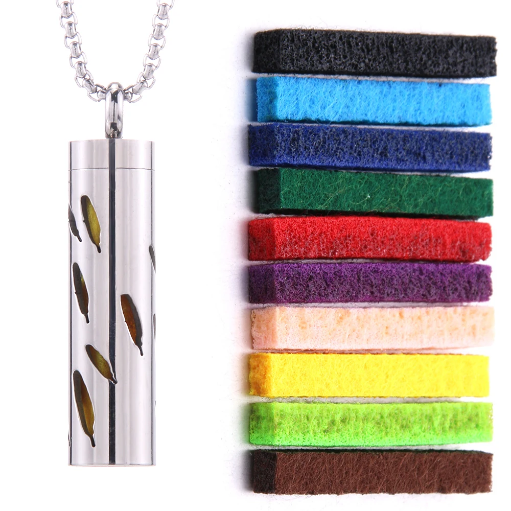 Collier diffuseur d’arômes avec pads interchangeables