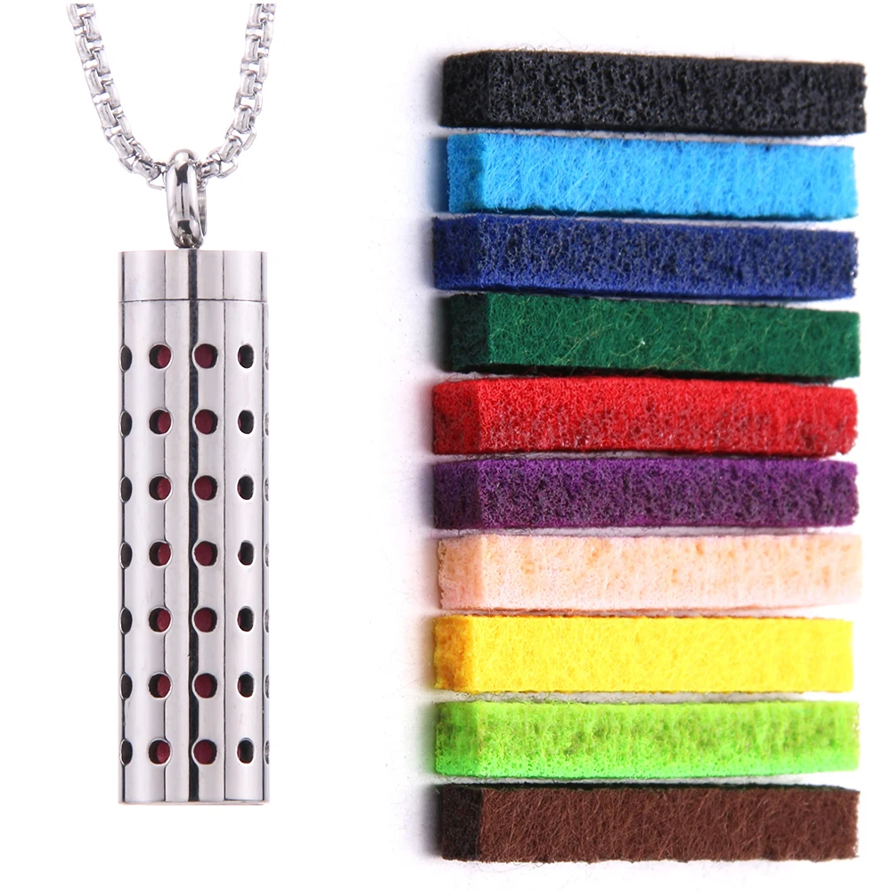 Collier diffuseur d’arômes avec pads interchangeables
