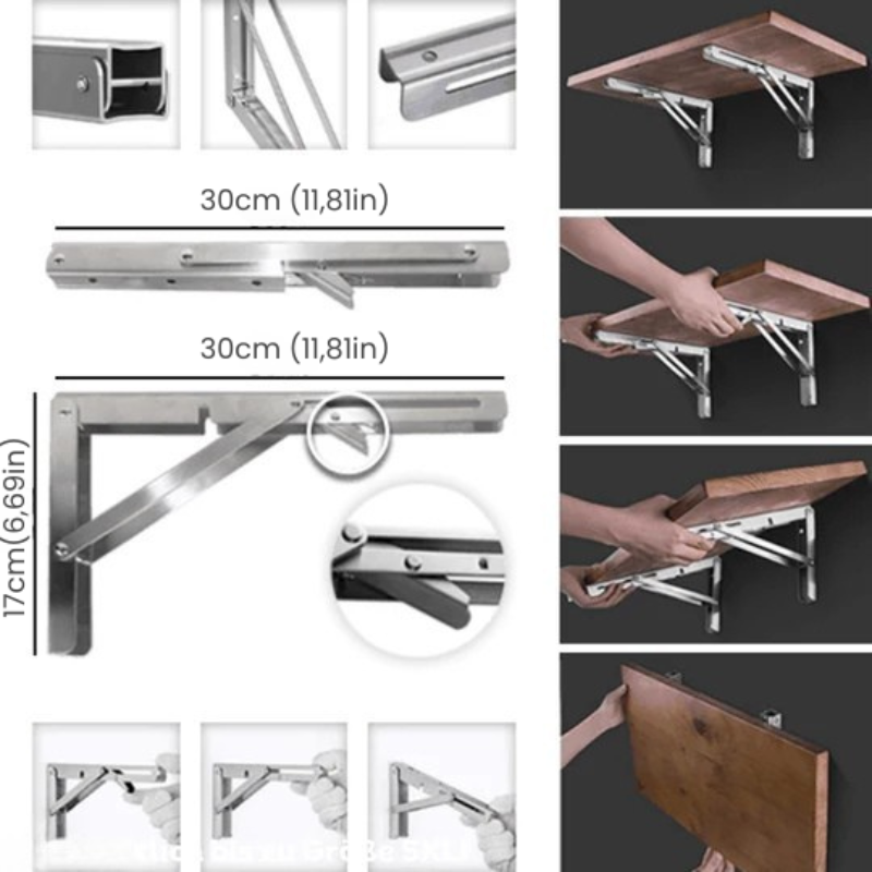 Solid foldable support to optimize space (X2)