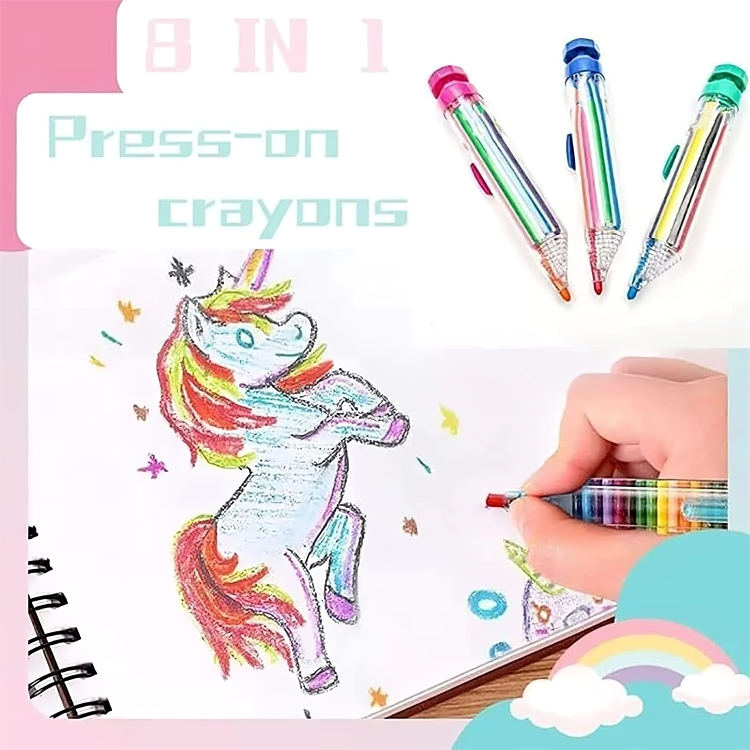 8-Farben-Stift in 1 – Sofort kreatives Zeichnen (x2)