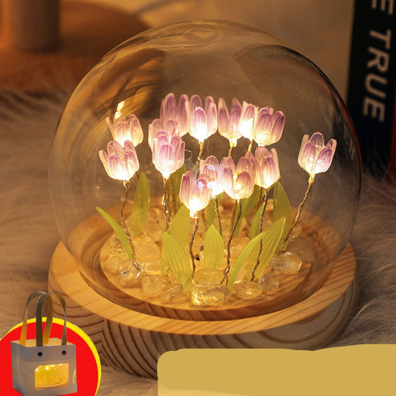 DIY tulpanlampa – Mjuk blommig belysning