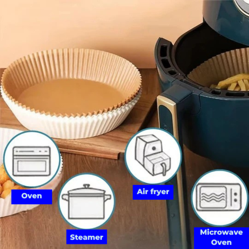 Praktické papierové formy na pečenie pre Air fryer – Čistota a úspora času