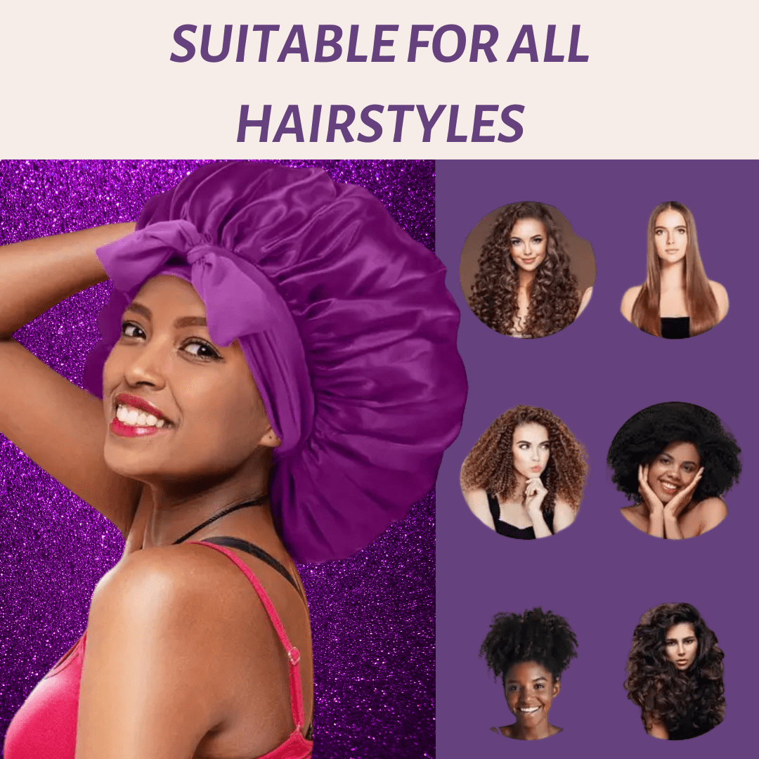 Bonnet de nuit en satin pour protégez vos cheveux avec élégance