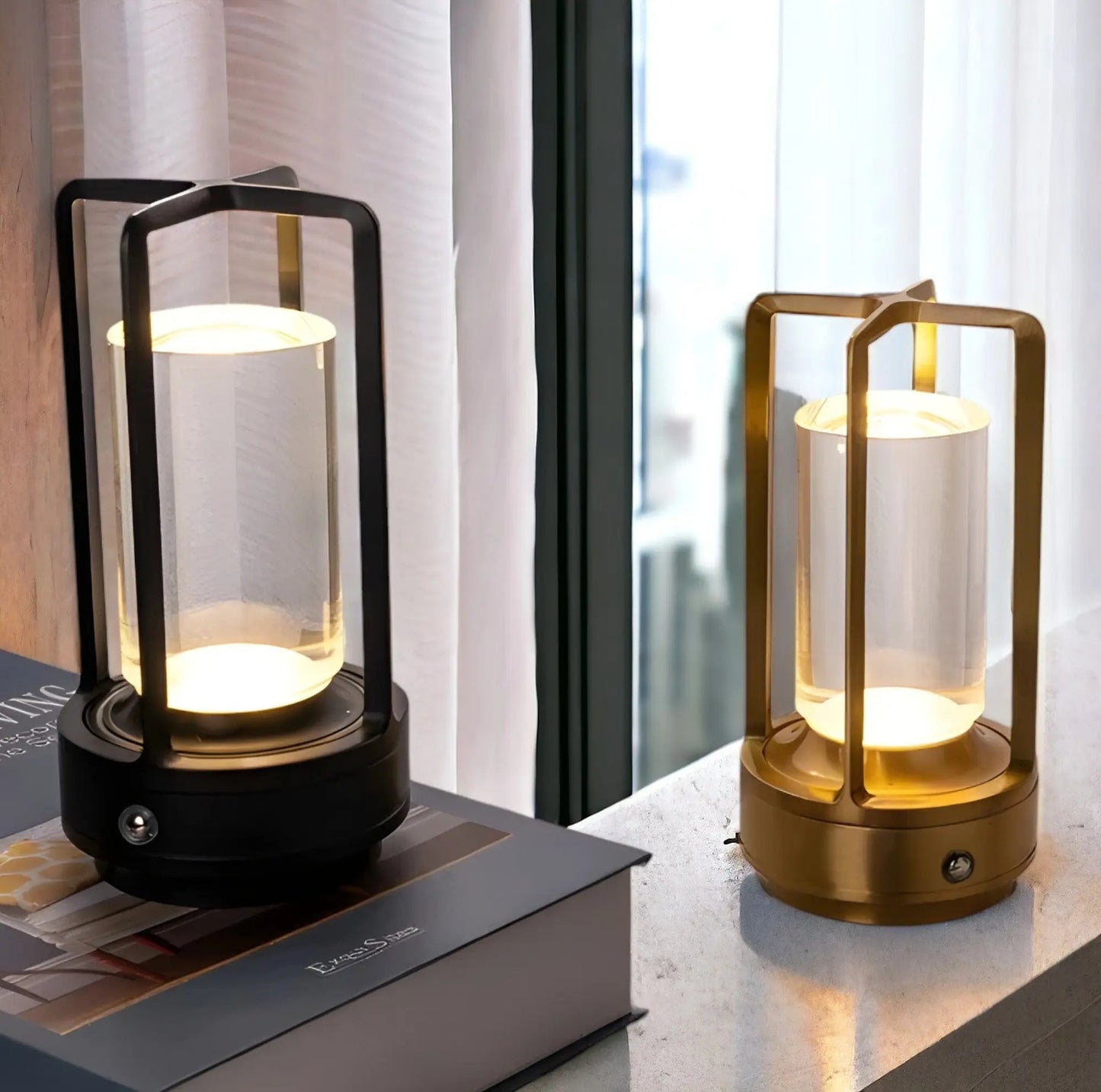 Skandinavisk LED bordlampe – Elegant og bærbart lys