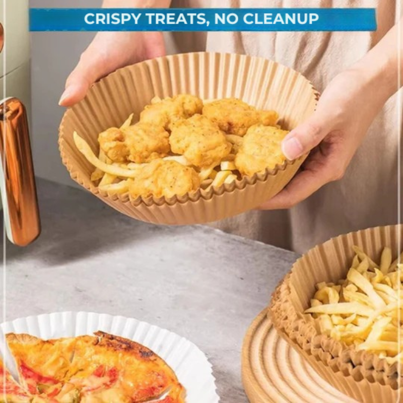 Praktické papierové formy na pečenie pre Air fryer – Čistota a úspora času