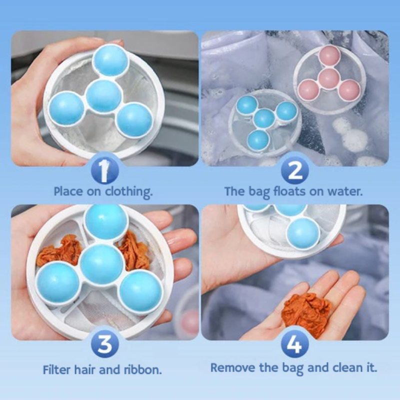 Filtro anti-peli, capelli e residui per lavatrice