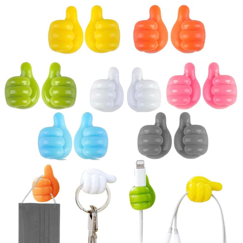 Smart krokar för kablar, borstar, hörlurar och mer (x10)