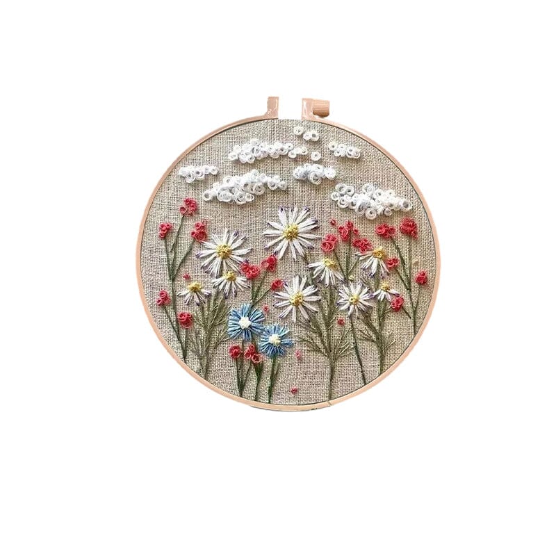 Kit de broderie florale pour loisirs créatifs