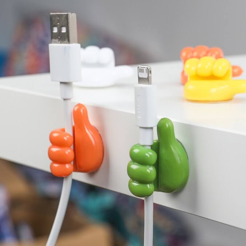 Smart krokar för kablar, borstar, hörlurar och mer (x10)