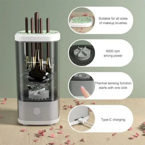 Limpiador eléctrico para pinceles, rápido y eficaz 