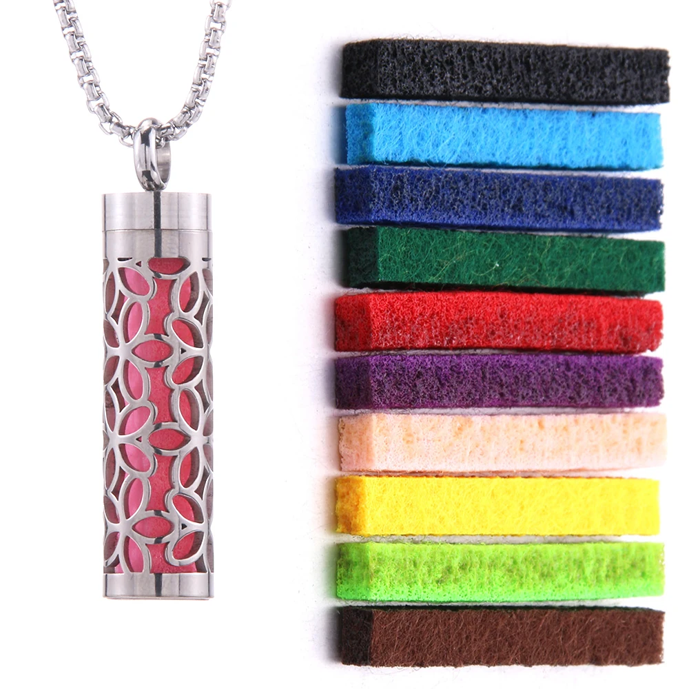 Collier diffuseur d’arômes avec pads interchangeables