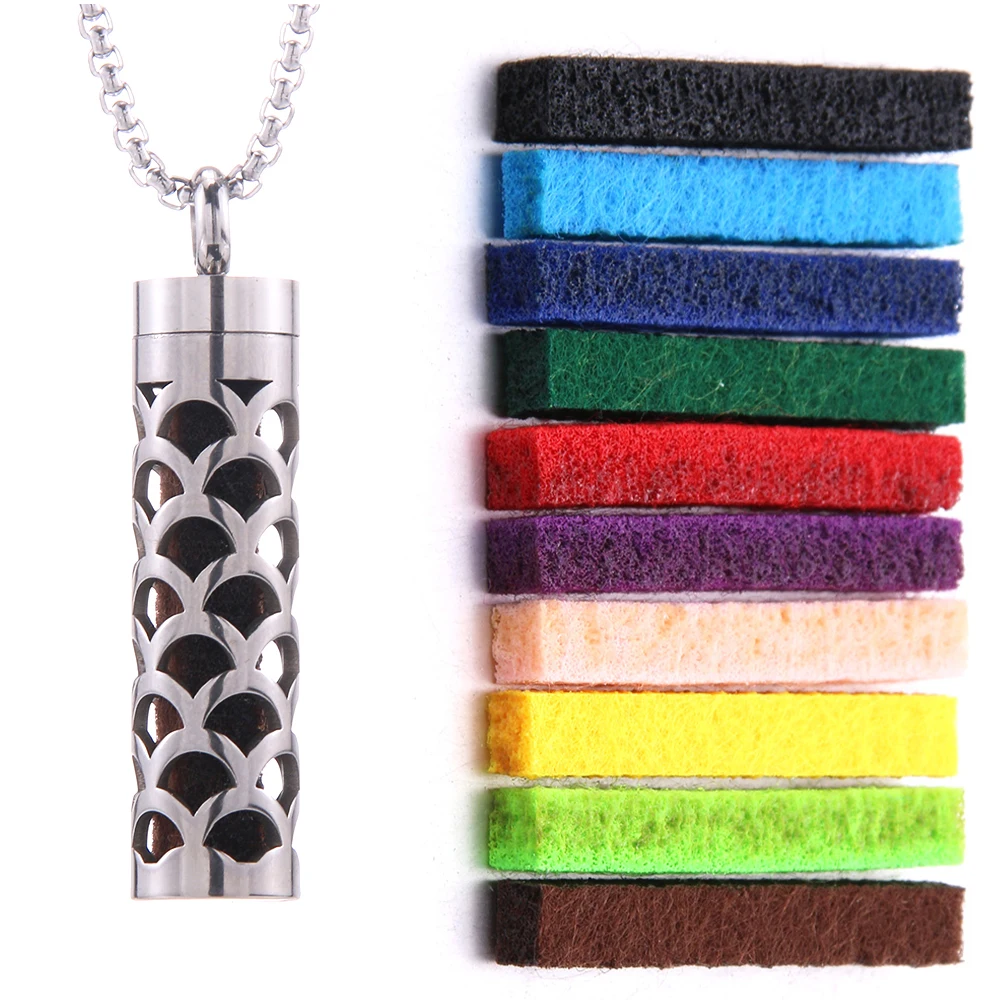 Collier diffuseur d’arômes avec pads interchangeables