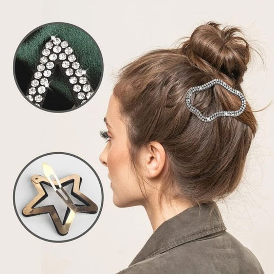Elegantní a lesklé sponky do vlasů (x4) 