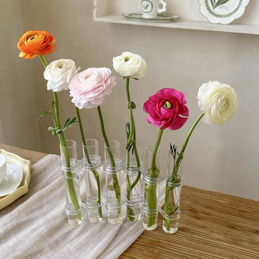 Vase modulaire élégant pour compositions florales créatives (x6)