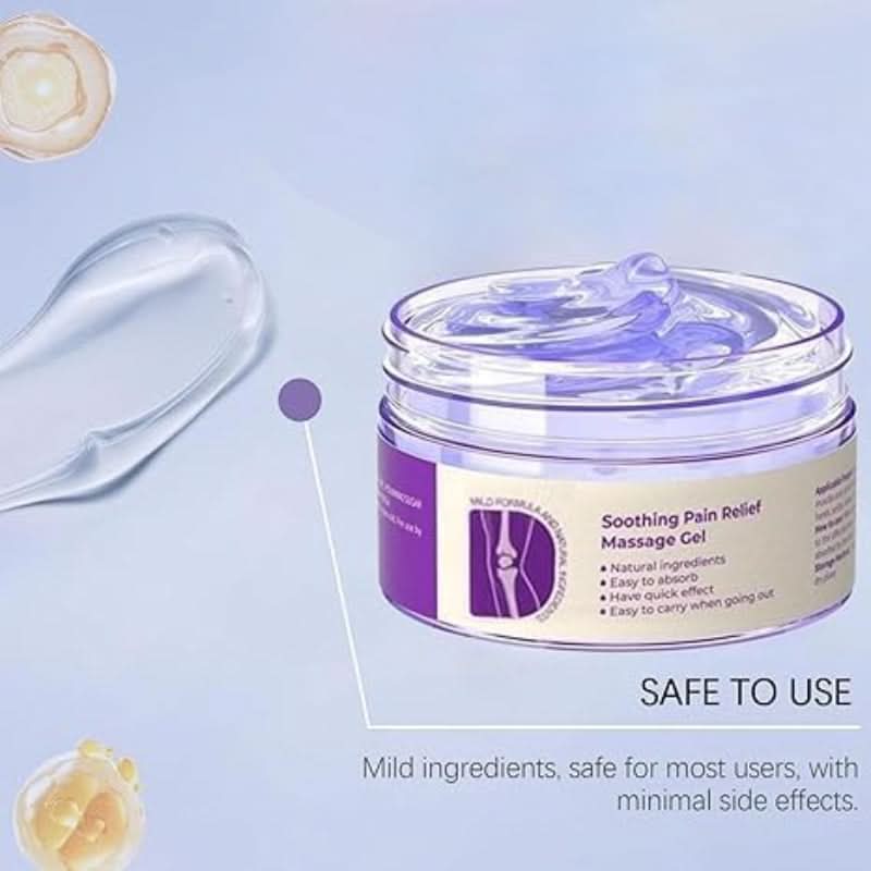 Natural soothing gel to relieve pain and tension 