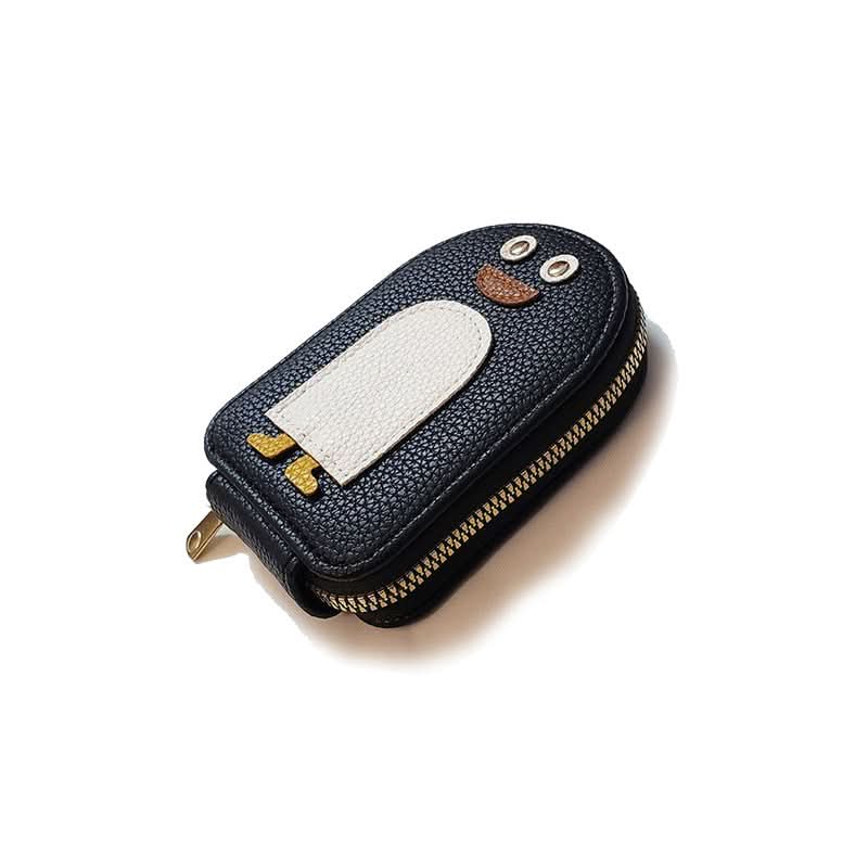 Porta carte - motivo pinguino compatto e resistente 