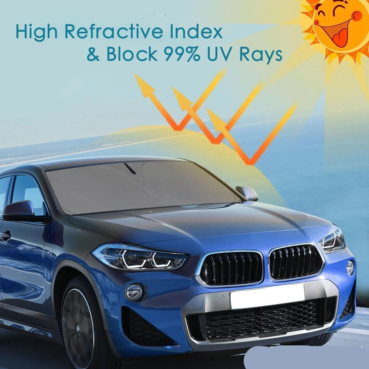 Maßgeschneiderte und effektive Sonnenschutzblende für das Auto 