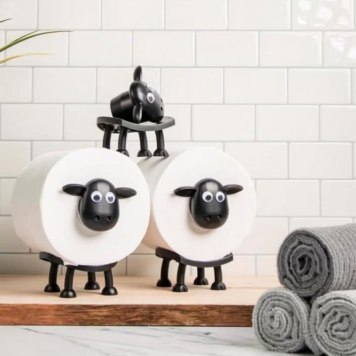 Toilettenpapierhalter in Form eines Schafes 