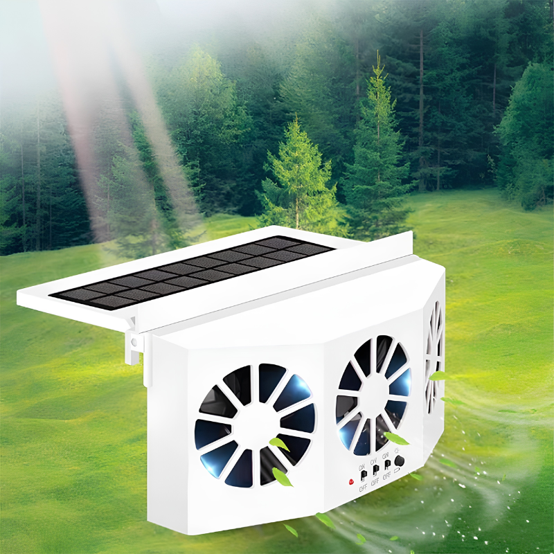 Solcelledrevet bilvifte med USB-lading — bilde 11
