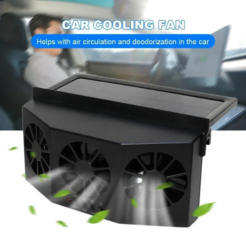 Solcelledrevet bilvifte med USB-lading — bilde 10