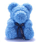 A flowery teddy bear for eternal emotions 