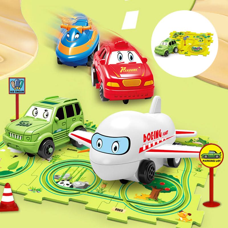 Oktatási kör-puzzle elektromos járművekkel 