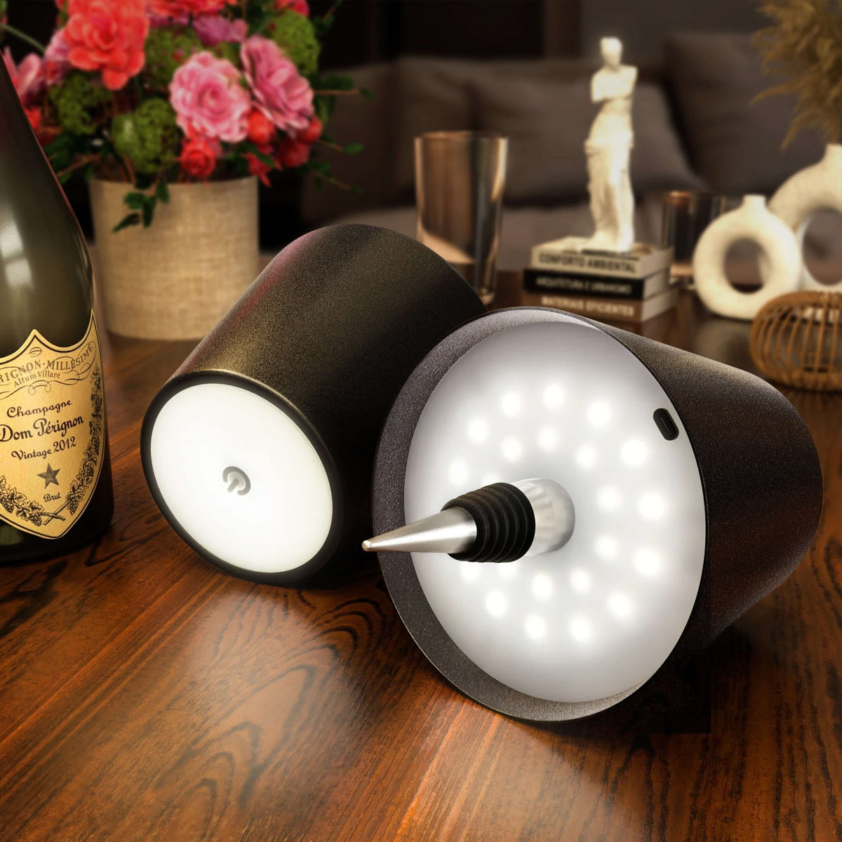 Lampa bezprzewodowa w kształcie butelki – eleganckie i oryginalne oświetlenie 