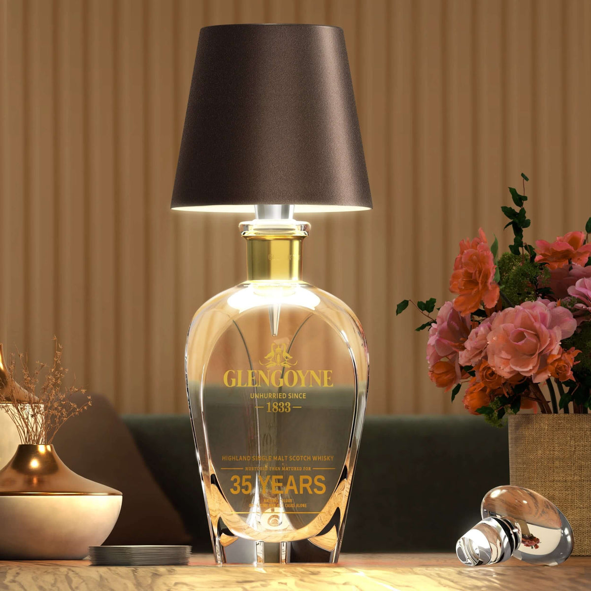 Lampa bezprzewodowa w kształcie butelki – eleganckie i oryginalne oświetlenie 