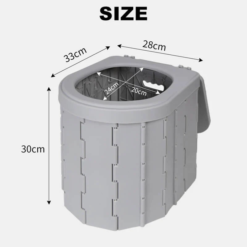 Draagbaar opvouwbaar toilet 