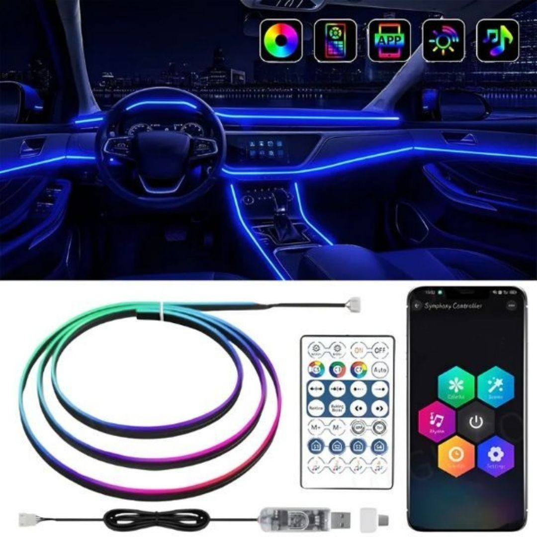 תאורת LED לעיצוב פנים של רכב 
