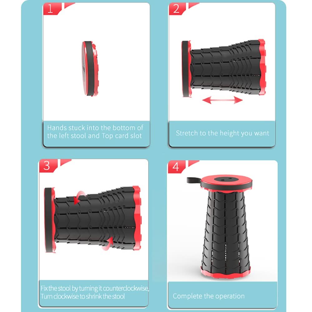 Tabouret pliable – Assise instantanée partout