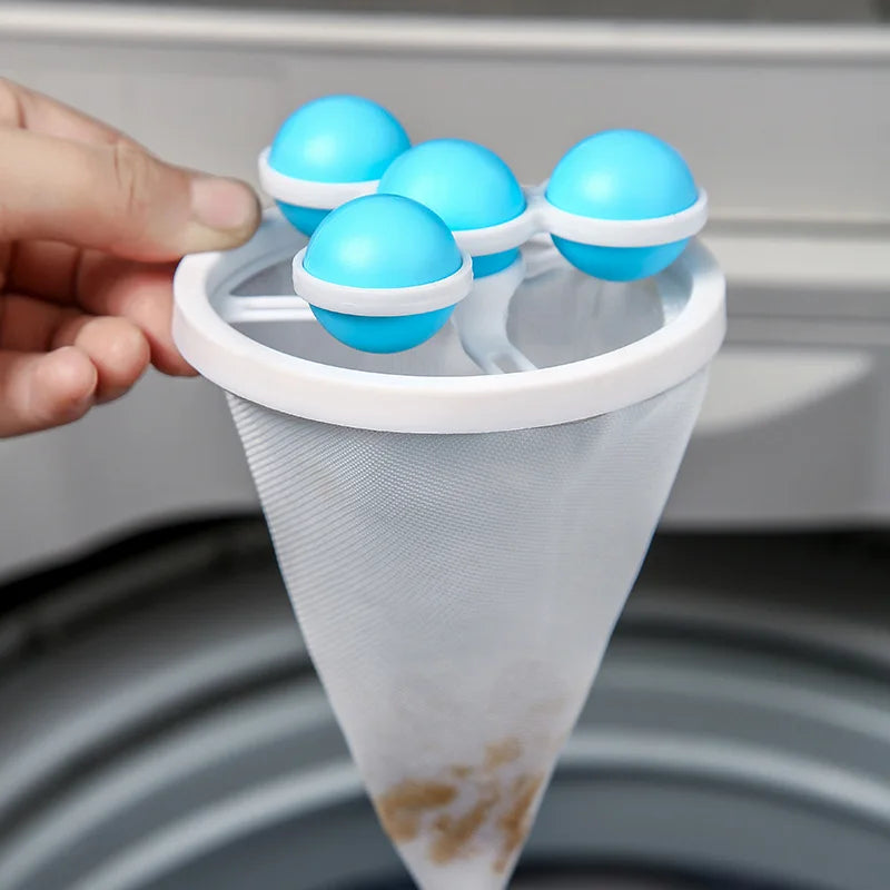 Filtre anti-poils, cheveux et résidus pour lave-linge