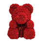 A flowery teddy bear for eternal emotions 