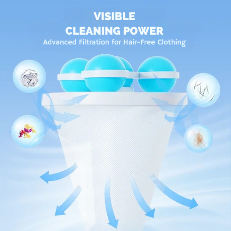 Filtre anti-poils, cheveux et résidus pour lave-linge