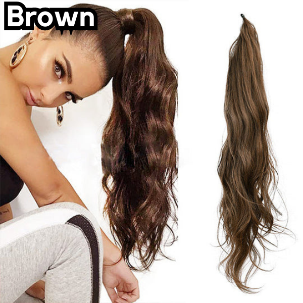 Glamourová prodloužení copu pro chic vzhled 