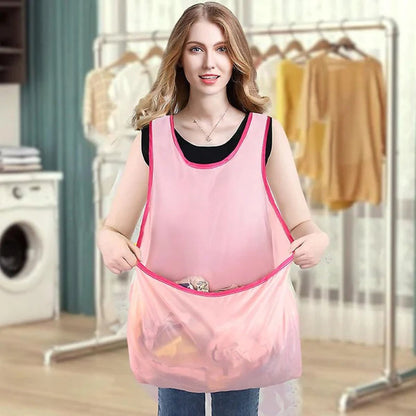 Tablier sac à linge multifonction