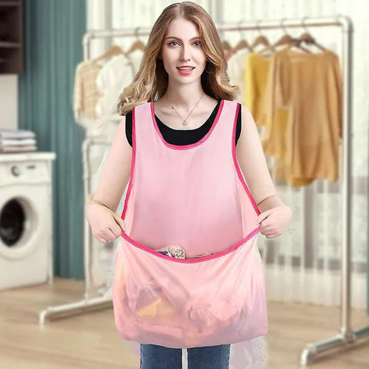 Tablier sac à linge multifonction
