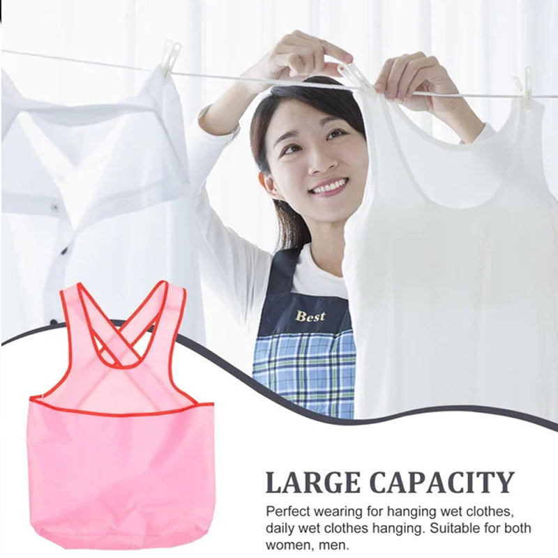 Tablier sac à linge multifonction