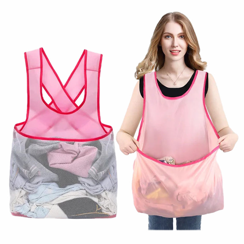Tablier sac à linge multifonction