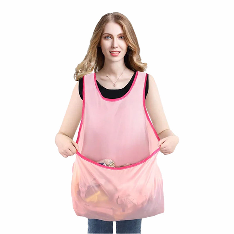 Tablier sac à linge multifonction